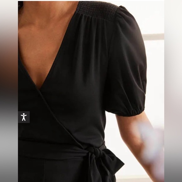 Boden Ruby Jersey Romper in Black NWOT Size 8P - Picture 3 of 6